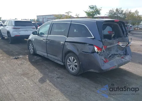 2015 Honda Odyssey Ex-L из США, поврежденный, VIN 5FNRL5H67FB105083